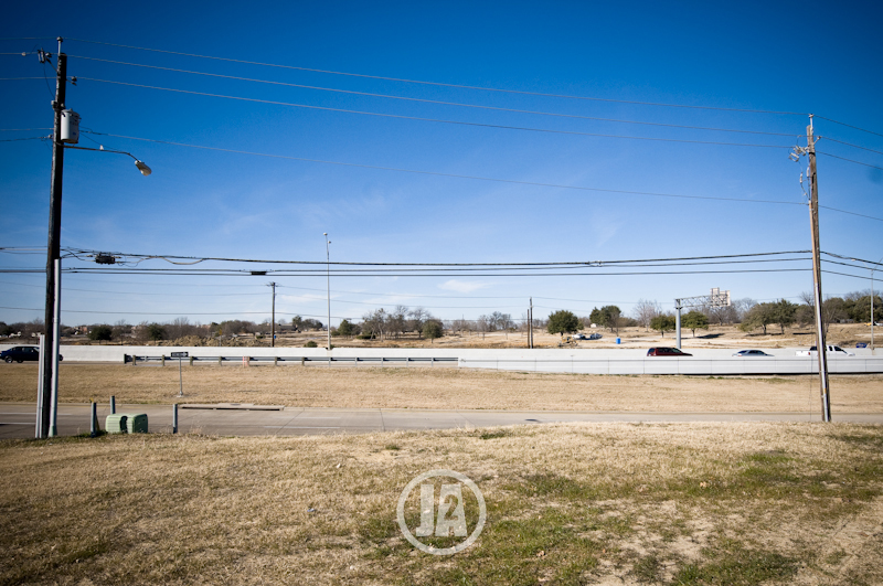 George Bush Eastern Extension PGBT at Interstate 30 in Garland Lakeview Forest Apartments demolition picture by Dallas area photographer JA2 Photography